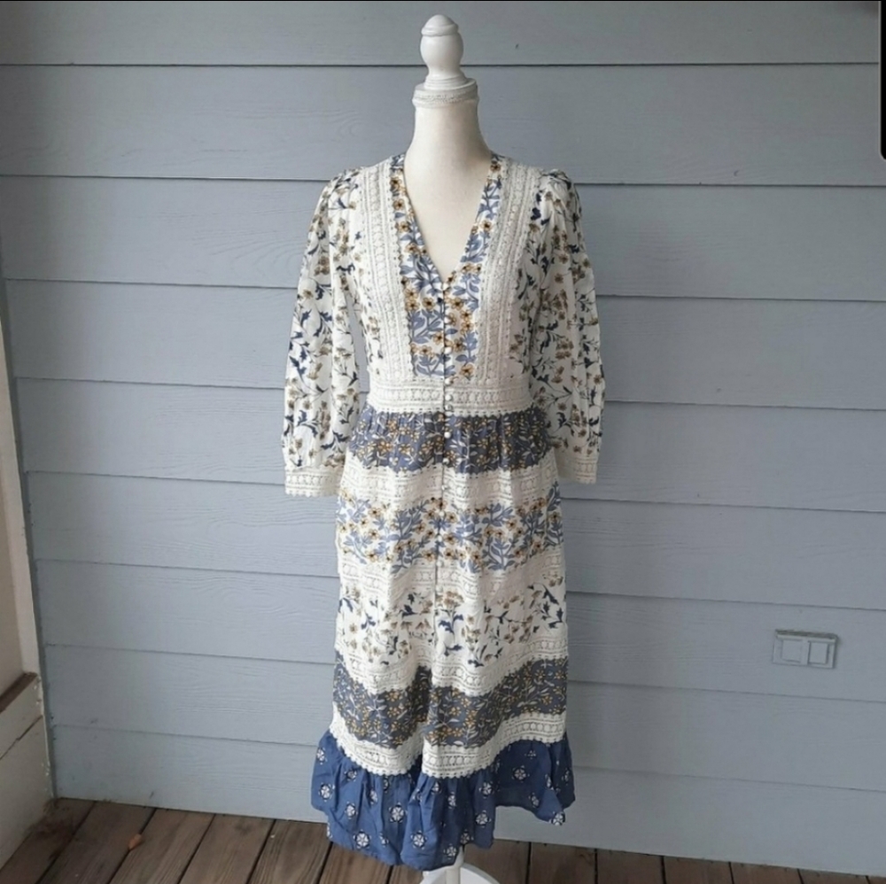 NWT Anthropologie  Roberta Midi dress. - Picture 3 of 5